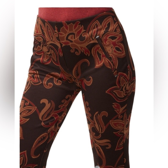 Chicos Ponte Floral Ankle Pants - Picture 12 of 12